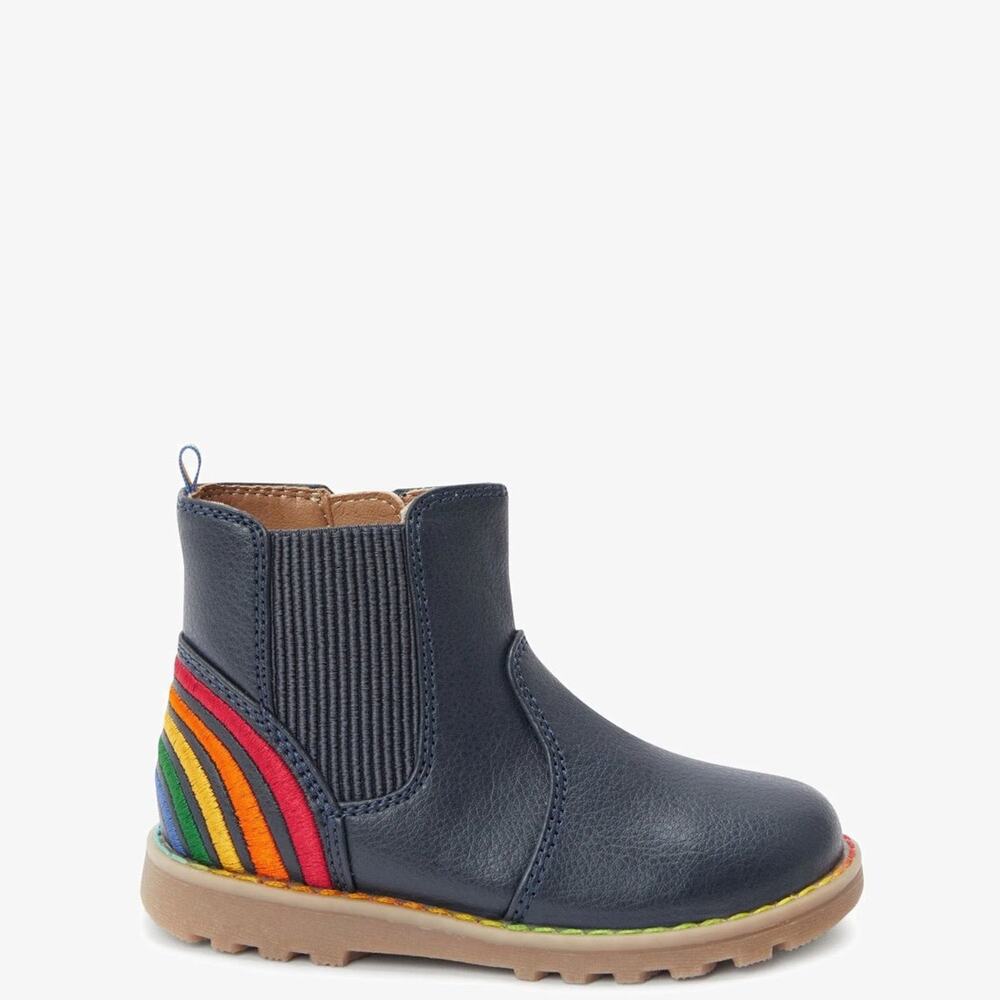Little Bird by JOOLS Oliver Girls Chelsea Boots - Blue (size 8 toddler)
